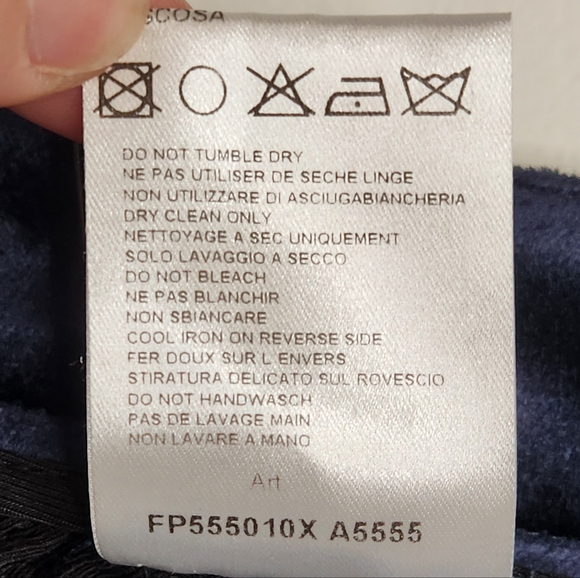 Pierre Balmain Dark Blue Velour 4 Button Highrise Straight Leg Pants Size 40 EU - Picture 13 of 16